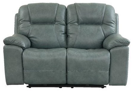 Bassett leather shop loveseat